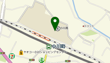 県立小川高校体育館の地図画像