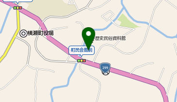 横瀬町町民会館の地図画像