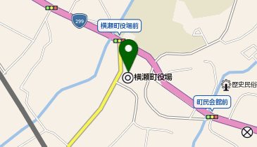 横瀬町役場の地図画像