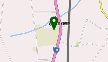 長瀞中学校及び体育館の地図画像