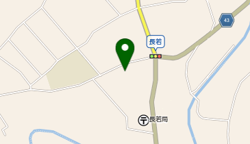 旧長若中学校及び長若体育館の地図画像