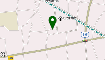 七本木公民館の地図画像