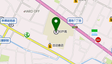 埼玉県立杉戸高等学校の地図画像