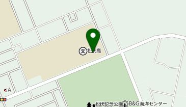 松伏高等学校の地図画像