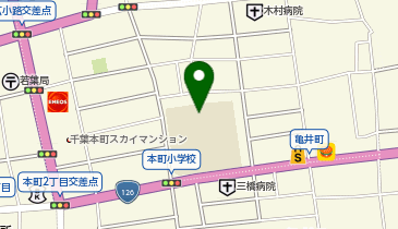 本町小学校の地図画像