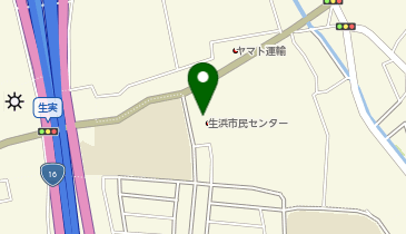 生浜公民館の地図画像