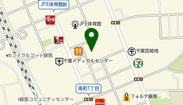 JFE千葉体育館一帯の地図画像