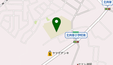 北貝塚小学校の地図画像