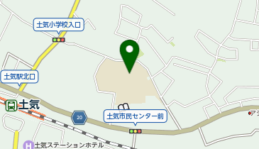 土気小学校の地図画像