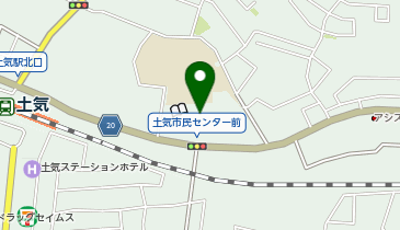 土気公民館の地図画像