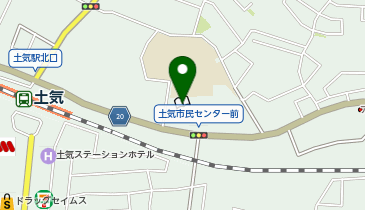 土気市民センターの地図画像