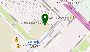 稲毛第二小学校の地図画像