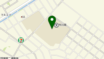 市川学園の地図画像