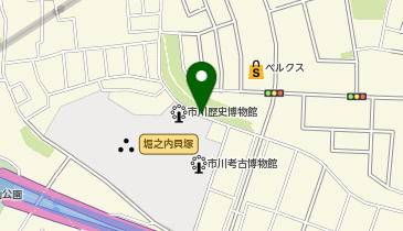 市川歴史博物館の地図画像