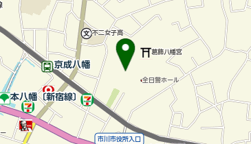 八幡市民交流館 ニコットの地図画像