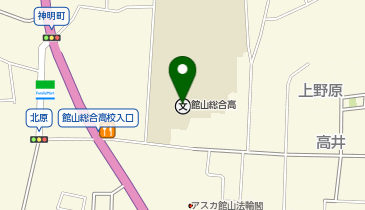 館山総合高校の地図画像