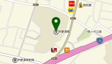 木更津高等学校の地図画像