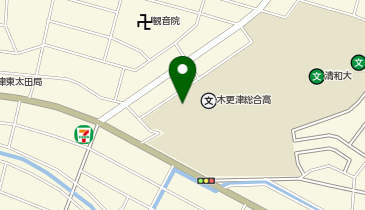 木更津総合高等学校の地図画像
