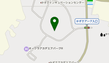 かずさアカデミアホール臨時駐車場の地図画像