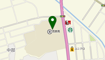 茂原高等学校の地図画像