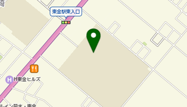 東金中学校の地図画像