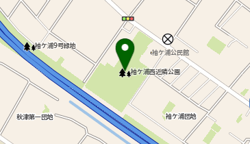 袖ケ浦西近隣公園の地図画像