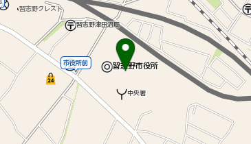 市役所駐車場の地図画像