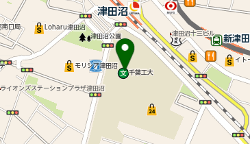 千葉工業大学津田沼校舎の地図画像