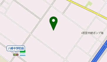 旧八幡東中学校の地図画像