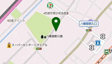 八幡公民館の地図画像