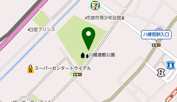 八幡運動公園の地図画像