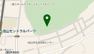 流山市総合運動公園の地図画像