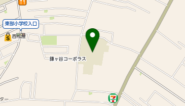 鎌ケ谷市立東部小学校の地図画像