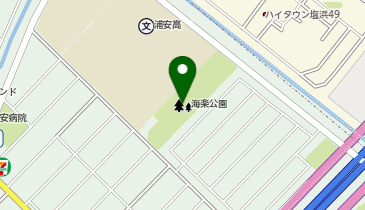海楽公園の地図画像