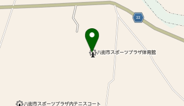 八街市スポーツプラザの地図画像