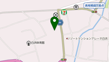 白浜体育館の地図画像