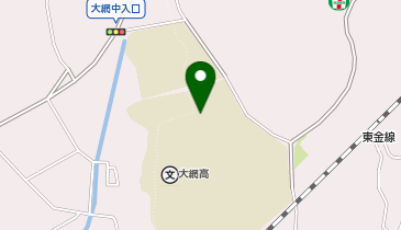 大網高等学校の地図画像
