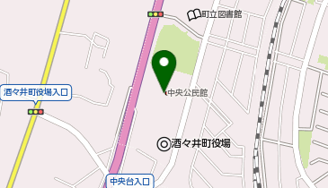 中央公民館の地図画像