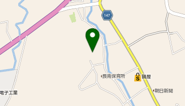 旧長南小学校の地図画像