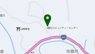 農村コミュティーセンターの地図画像