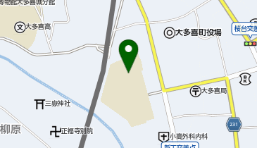 大多喜小学校の地図画像