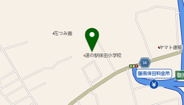 道の駅保田小学校の地図画像