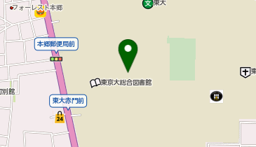 東京大学の地図画像