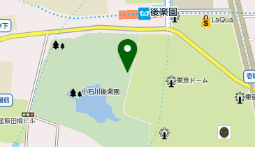 後楽園一帯の地図画像