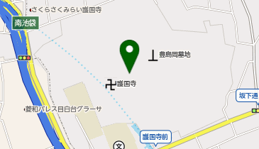 護国寺一帯の地図画像