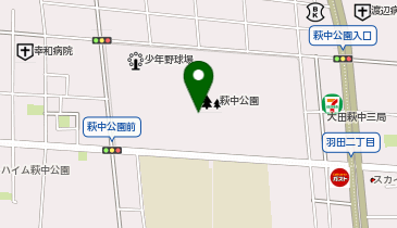 萩中公園の地図画像
