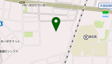 旧蒲田電車区周辺一帯の地図画像