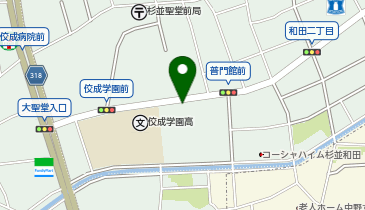 コーシャハイム中野弥生町・立正佼成会大聖堂一帯の地図画像