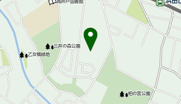 柏の宮公園一帯の地図画像