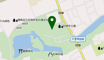 石神井公園一帯の地図画像
